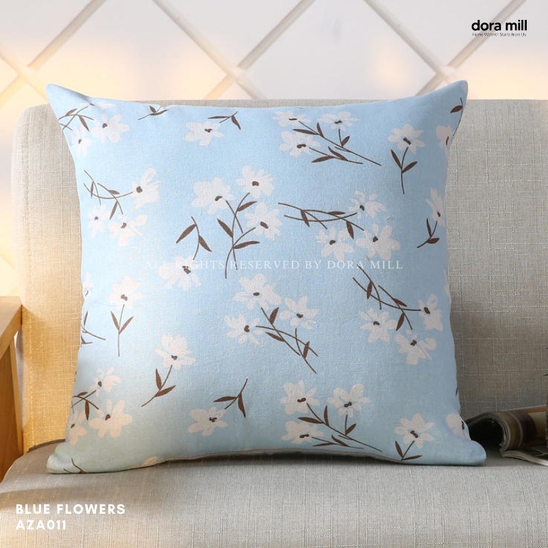 Dora Mill Classic Series Linen Cotton Throw Pillow Case – Sofa Cushion Cover #AZA