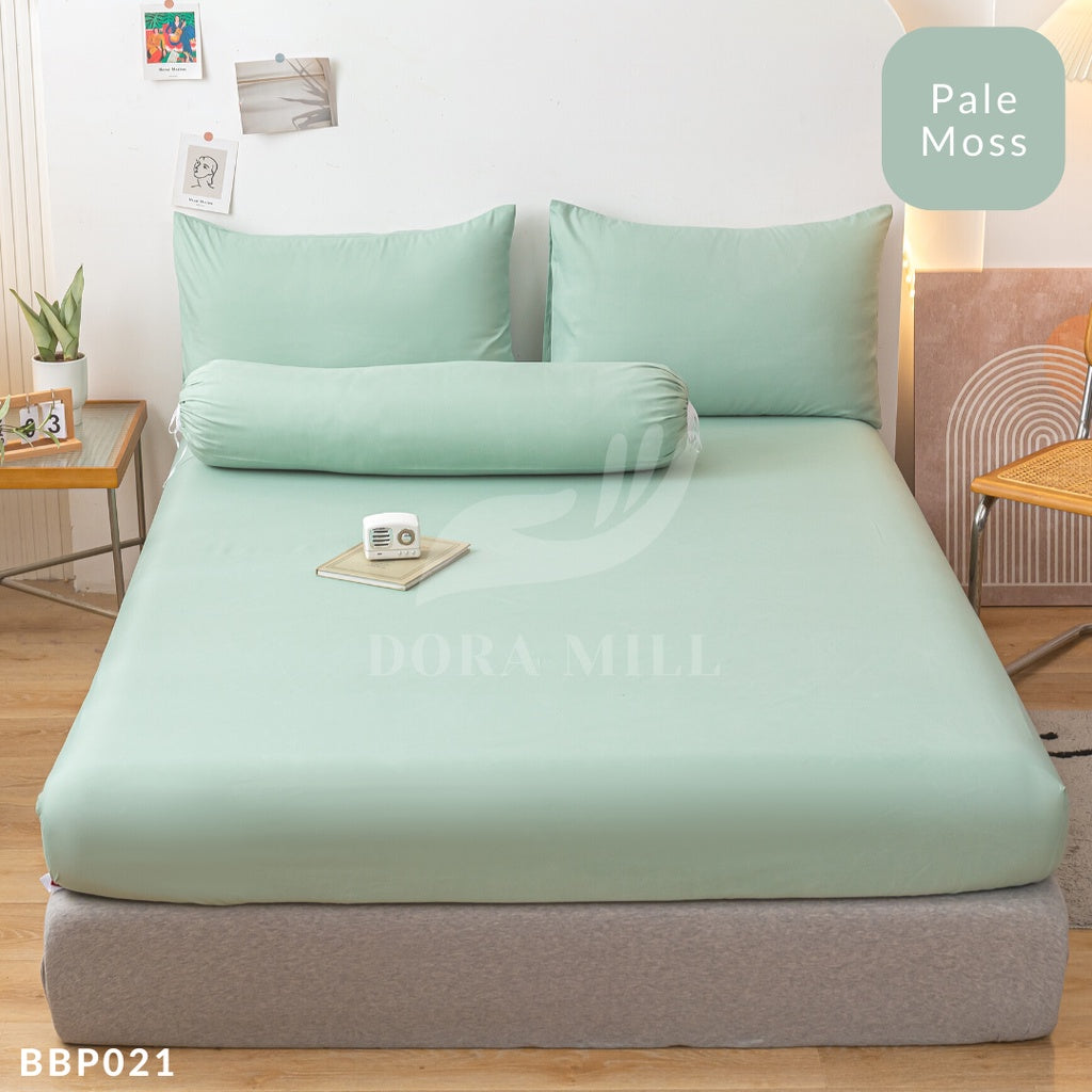 DORAMILL ComfyAir Plain Colour Duvet Cover Comforter Fitted Bedsheet Set #BDP