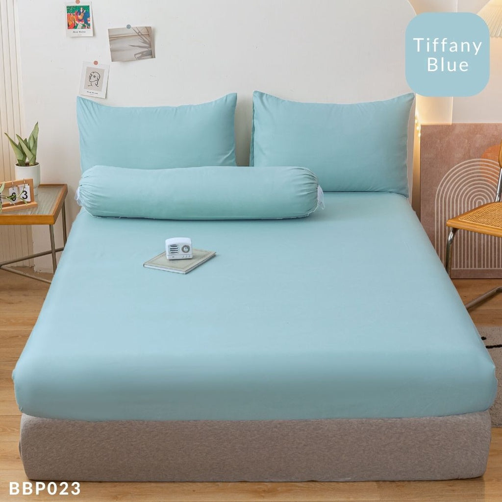 DORAMILL ComfyAir Plain Colour Duvet Cover Comforter Fitted Bedsheet Set #BDP