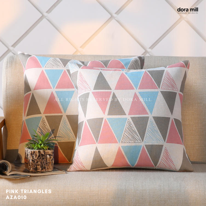 Dora Mill Classic Series Linen Cotton Throw Pillow Case – Sofa Cushion Cover #AZA