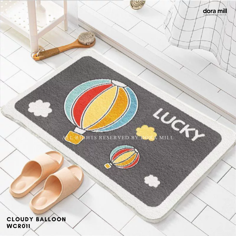 Dora Mill Cartoon Home Decor Imitation Cashmere Floor Mat - Living Room/Bathroom Cartoon Velvet Carpet #WCN